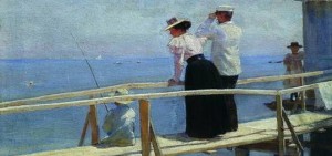 Петр Нилус на мостике из собрания Воронежского областного художественного музея