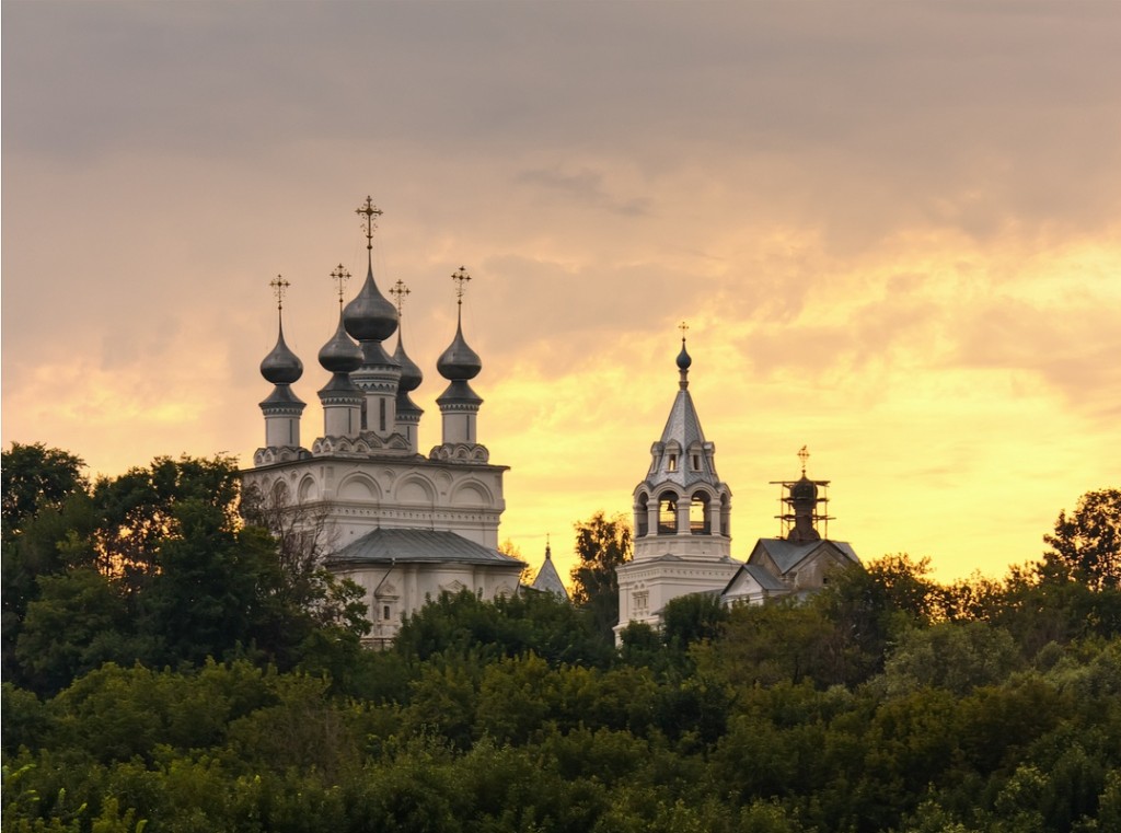 Воскресенский собор на закате Арзамас