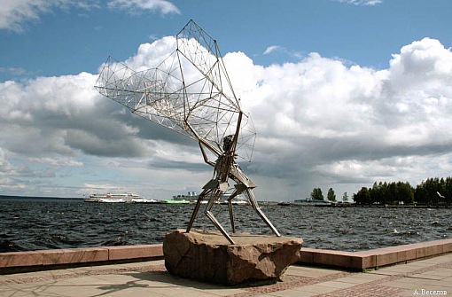 Петрозаводск, памятник Рыбаки на Онежской набережной